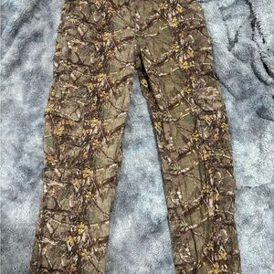 Men's Camouflage Cargo Pants in Green/Brown - Utility Style